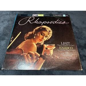 COLUMBIA MS 6018 ED1 ORMANDY Liszt Enesco Hungarian Roumanian Rhapsodies LP